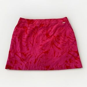 3/$25 Sale! Rafaella Women's Skort Skirt Size‎ XXL Pink Floral Stretch Pockets